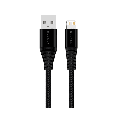 Seeken 30W 3M USB A to Lightning Braided Cable — 1