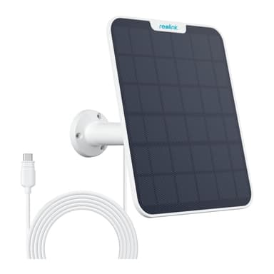 REOLINK 6W Solar Panel White, Non-Stop Solar Power Supply for All Wireless Battery Camera — 1