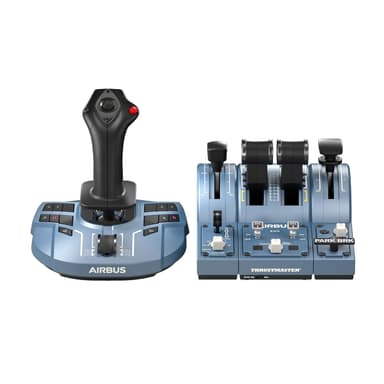 Thrustmaster TCA Captain Pack X Airbus Edition Airbus Sidestick & Throttle Quadrant, 4 Swappable Joystick Head Button Modules TM-JSTK-CAPTAIN-PACK — 1