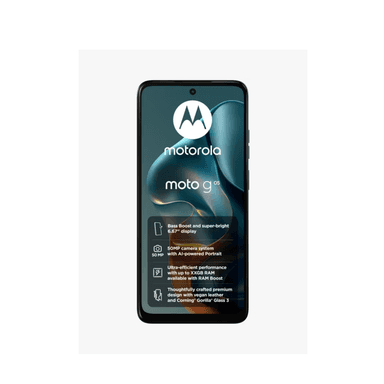 Motorola G05 4G Smartphone, 4 GB RAM, 256 GB Storage, Denim Blue — 1
