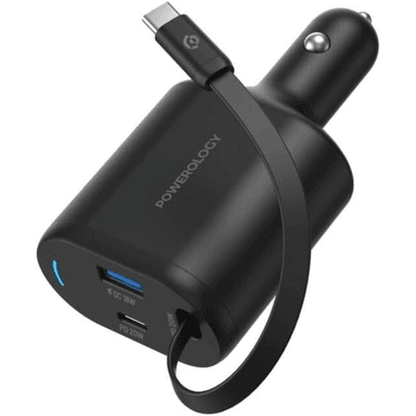 Powerology Type C Retractable Car Charger 20W PCCSR018 — 1
