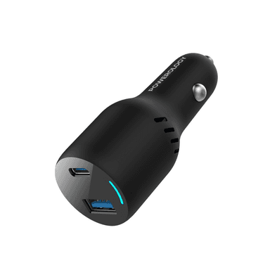 Powerology Dual Port Car Charger PD 65W , 83W Total PCCSR013 — 1