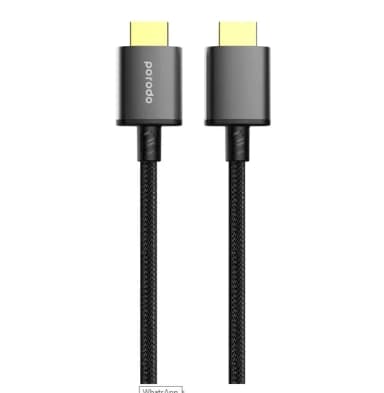 Porodo 8K HDMI Cable – Premium Ultra-HD Braided 2M Performance — 1