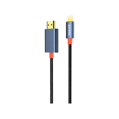 Porodo Woven Braided Lightning to HDMI Cable 2M — 1