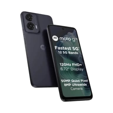 Motorola Moto G35 5G, 8GB 128GB (Midnight Black, Guava Red) — 1