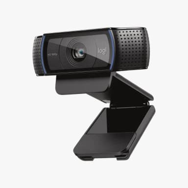Logitech HD Pro Webcam C920 – Full HD 1080p Video, Dual Stereo Mic, Auto Light Correction — 1