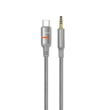 Porodo AUX to USB C LED Cable 1.2M — 1