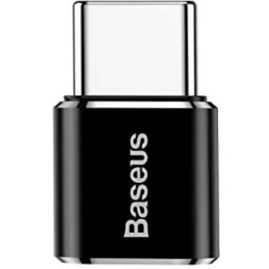 BASEUS Mini Micro Female to Type-C Male Adapter Converter BA.CAMOTG-01.BK - Genuine OTG Adapter — 1