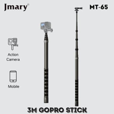 JMARY MT-65 Multifunction Selfie Stick | 3M Carbon Fiber Handheld Non-Slip Tripod Monopod — 1
