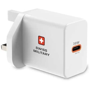 Swiss Military 30W Type-C Wall Charger – USB-C PD Fast Charging Adapter — 1