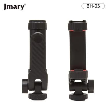 JMARY BH-05 Double Cold Shoe Extension Mobile Holder | Professional Smartphone Mount for Tripods — 1