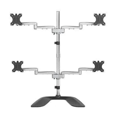 Skill Tech Quad Monitor Stand Table for 13–27 Inch Monitors — 1