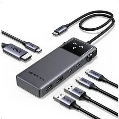 UGREEN 6-in-1 USB-C Hub 4K 60Hz 100W PD — 1