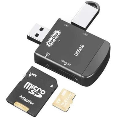 GO-DES 4 in 1 Multifunction OTG Card Reader — 1