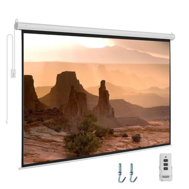 I-View Electrical Projector Screen with Remote 240×180 120" Diagonal — 1