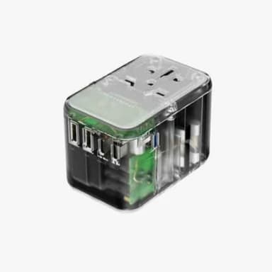 Powerology Universal Multi-Port Travel Adapter with 4 Type-C — 1
