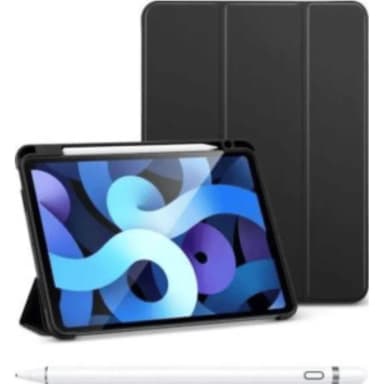 Green iPad Pro 12.9 Inches Premium Vegan Leather Case Including Pen — 1