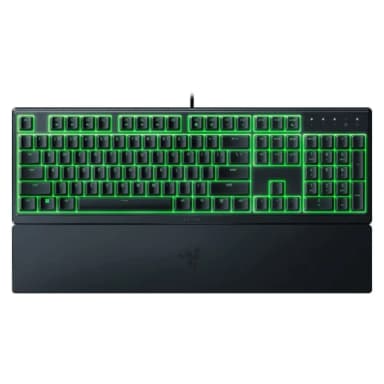 Razer Ornata V3 X Gaming Keyboard: Low-Profile Keys - Silent Membrane Switches - Spill Resistant - Chroma RGB Lighting - Ergonomic Wrist Rest - Classic Black — 1
