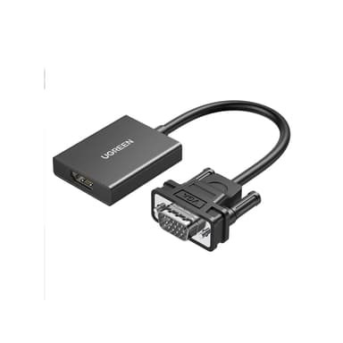 Ugreen Cable Adapter Cable VGA (Male) - HDMI (Female) 0.15M Black (CM513) — 1