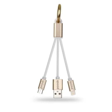 Porodo Golden Key Data Cable 2 in 1 — 1
