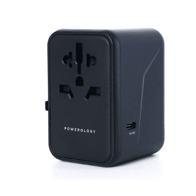 Powerology 65W PD Universal Multi-Port Travel Adapter with Triple USB-C Output — 1