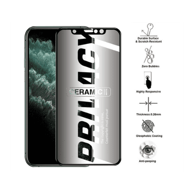 Privacy Ceramic Screen Protector for iPhone 15 PROMAX — 1