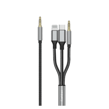 EARLDOM 3IN1 120CM Plug And Pla 8-PIN+USB-C +3.5MM TO 3.5MM — 1
