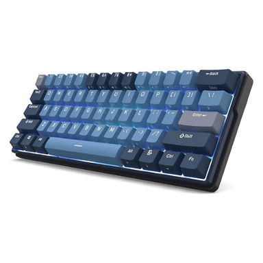Royal Kludge RK61 plus mini black mechanical keyboard-Brown switch- wired and bluetooth and wireless 2.4 -arabic english — 1