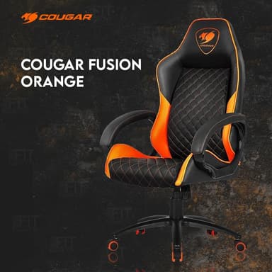 Cougar Fusion S High-Comfort Gaming Chair - Orange — 1