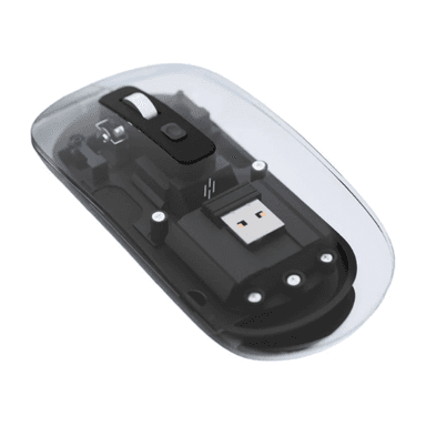 Heatz ZM17 Transparent Dual mode Wireless Bluetooth Charging Mouse — 1