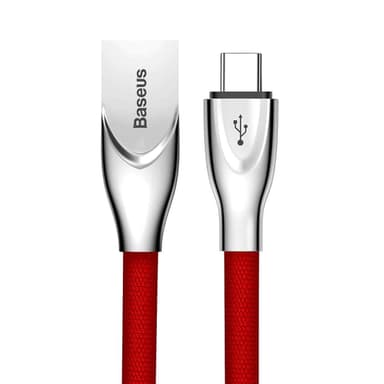 Baseus Type -C Zinc Fabric Red — 1