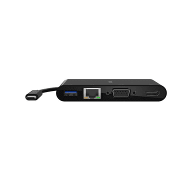 Belkin USB C Multimedia Adapter with Ethernet US A 3.0 VGA, and 4K HDMI ports AVC005btBK — 1