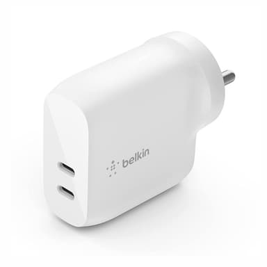 Belkin BoostCharge Dual 20W USB-C PD Wall Charger 40W WCB006myWH — 1
