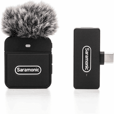 Saramonic Blink 100 B5 Clip-On Wireless Mic System for iPhone 15, Android Devices, iPads & Computers w/ USB-C — 1