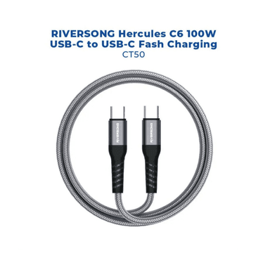 Riversong CT50 100W PD USB to USB 1.2M Cable — 1
