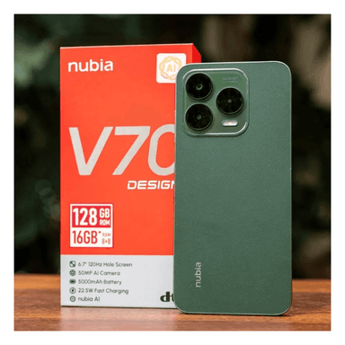 ZTE Nubia V70 Design , Z2458 , 6GB + 10GB 256GB , Green — 1