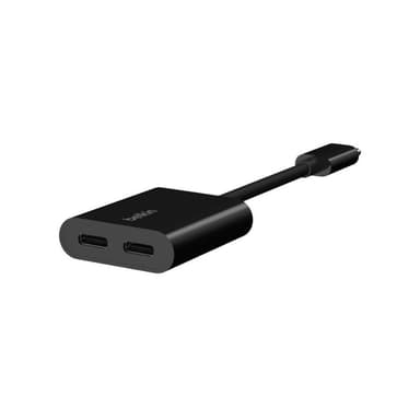 Belkin CONNECT USB-C Audio + USB-C Charge Adapter, Supports fast charging up to 60W — 1