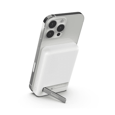 Belkin BoostCharge Magnetic Wireless Power Bank 5K + Stand for iPhone 16/15/14/13/12 — 1