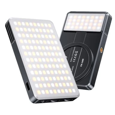 JMARY FM-168R Magnetic Fill LED Phone Light Black — 1
