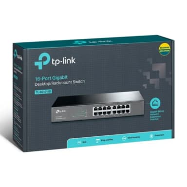 TP-Link SG1016D Switch 16-Port Gigabit Desktop Rackmount — 1