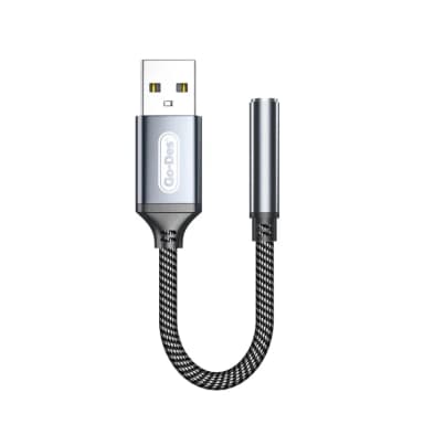 GO DES USB to 3.5mm Cable GD-UC332 - Genuine Audio Adapter Cable — 1