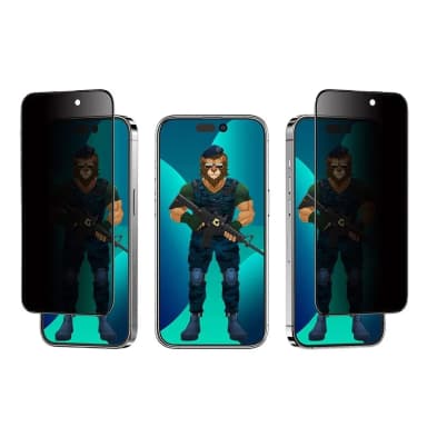 Green 3D PV-PET Pro 14 Series Privacy Glass Screen Protector — 1