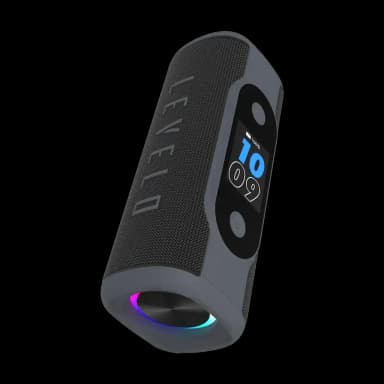 Levelo BassBeat Portable Bluetooth Speaker with Display - Black — 1