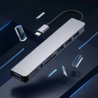 Microdigit 7-in-1 Multi-Port USB Type-C Hub MT406TA — 1