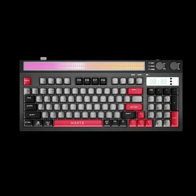 HEATZ ZK30 Triple-Mode RGB Gaming Keyboard with Bluetooth 5.3, 2.4GHz Wireless, Type-C Wired & Rechargeable Battery — 1