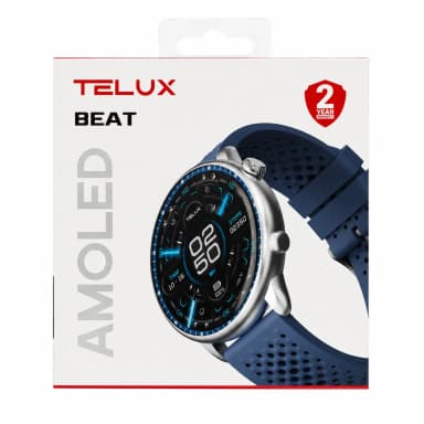 TELUX BEAT T30Plus Bluetooth Calling Smartwatch, AMOLED Display, Sports & Health Tracking, Smart Notifications, Extra Strap — 1