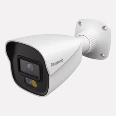 Panasonic 8MP E-Series Fixed Bullet Network Camera, 4K Ultra HD IP Security Camera with 8 Megapixel Video, Fixed Lens, Bullet Design, Outdoor Surveillance and Remote Monitoring — 1