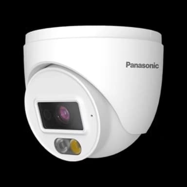 Panasonic 4MP E-Series Fixed Turret Network Camera, High-Resolution IP Security Camera with 4 Megapixel Video, Fixed Lens, Turret Design, Outdoor Surveillance and Remote Monitoring — 1