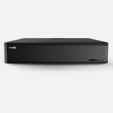 Panasonic PM-VN64CH 64CH Value Series Network Video Recorder, 640Mbps Bandwidth, 16MP Recording, 8 HDD Bays, 4 HDMI Outputs, RAID 0/1/5/6/10, AI Analytics — 1