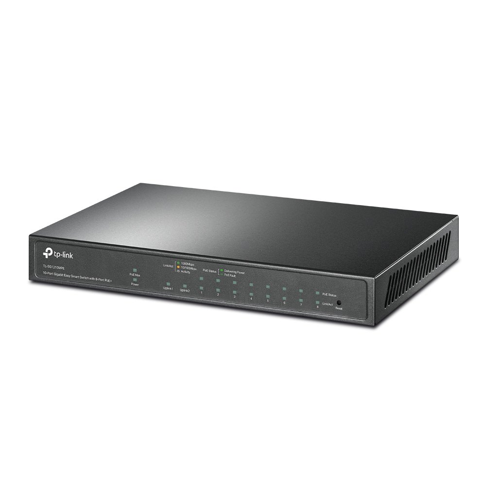 Tp Link TL SG1210MPE 10 Port Gigabit Easy Smart Switch with 8 Port PoE Plus — image 2